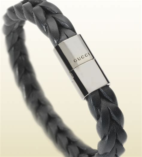 gucci mens bracelet prices|gucci leather bracelet for men.